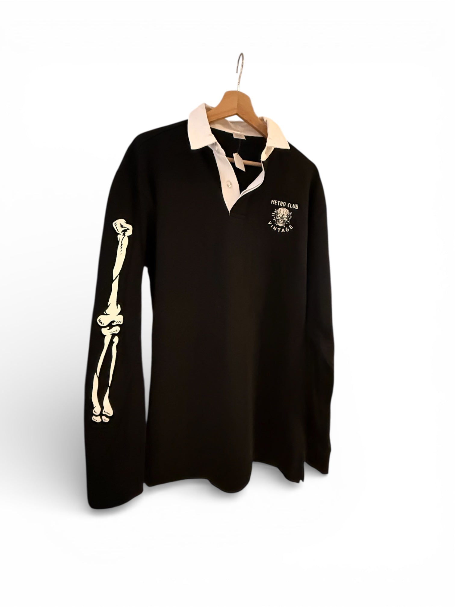 Metro Club Vintage Skull Head Rugby