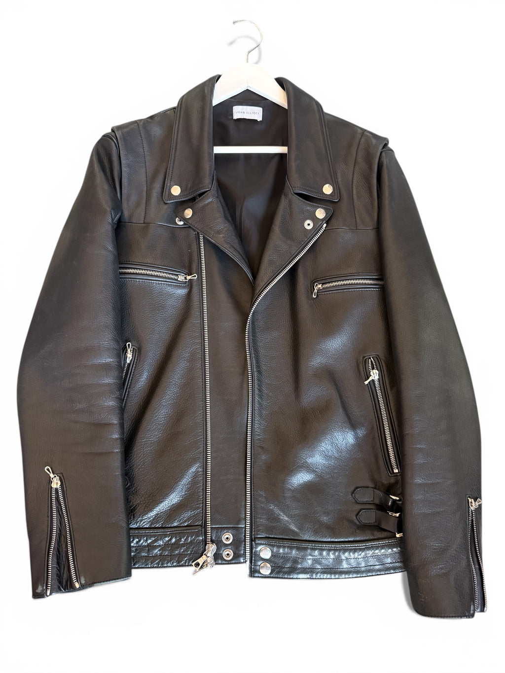 John Elliott Leather Biker Jacket