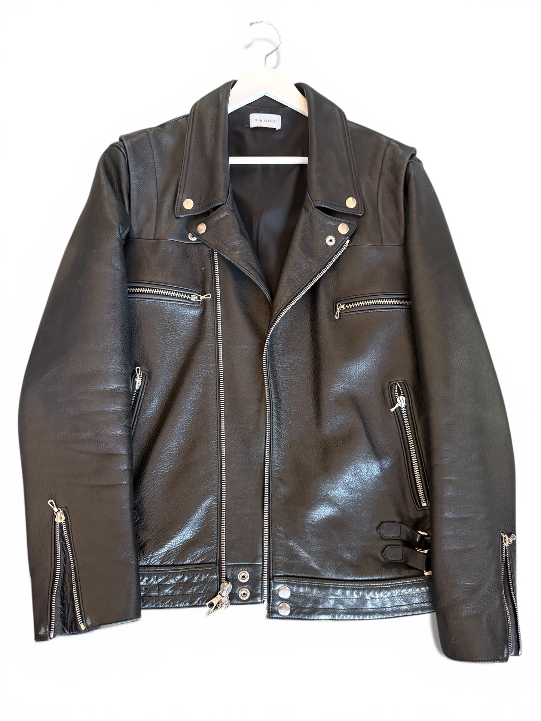 John Elliott Leather Biker Jacket