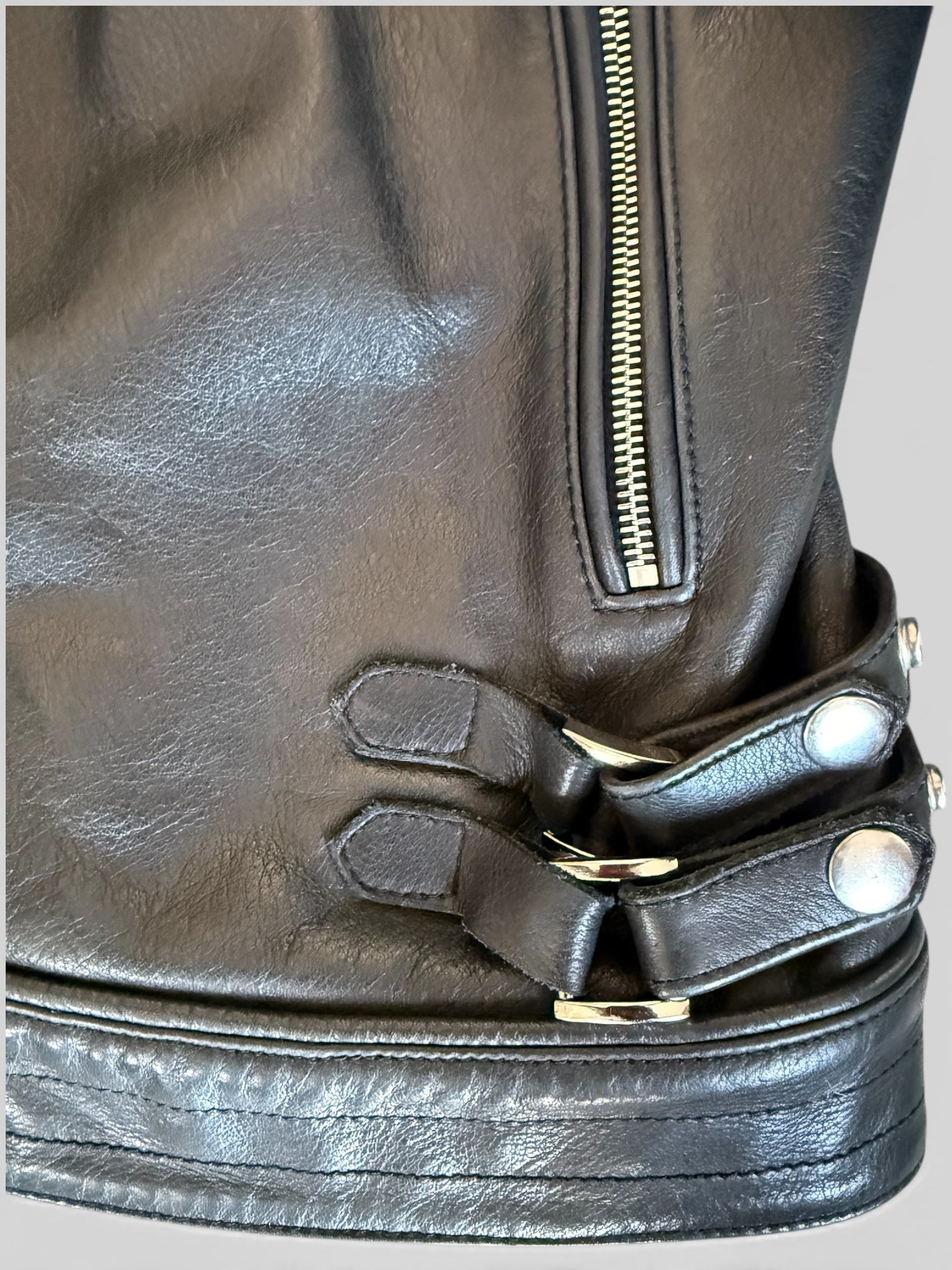 John Elliott Leather Biker Jacket