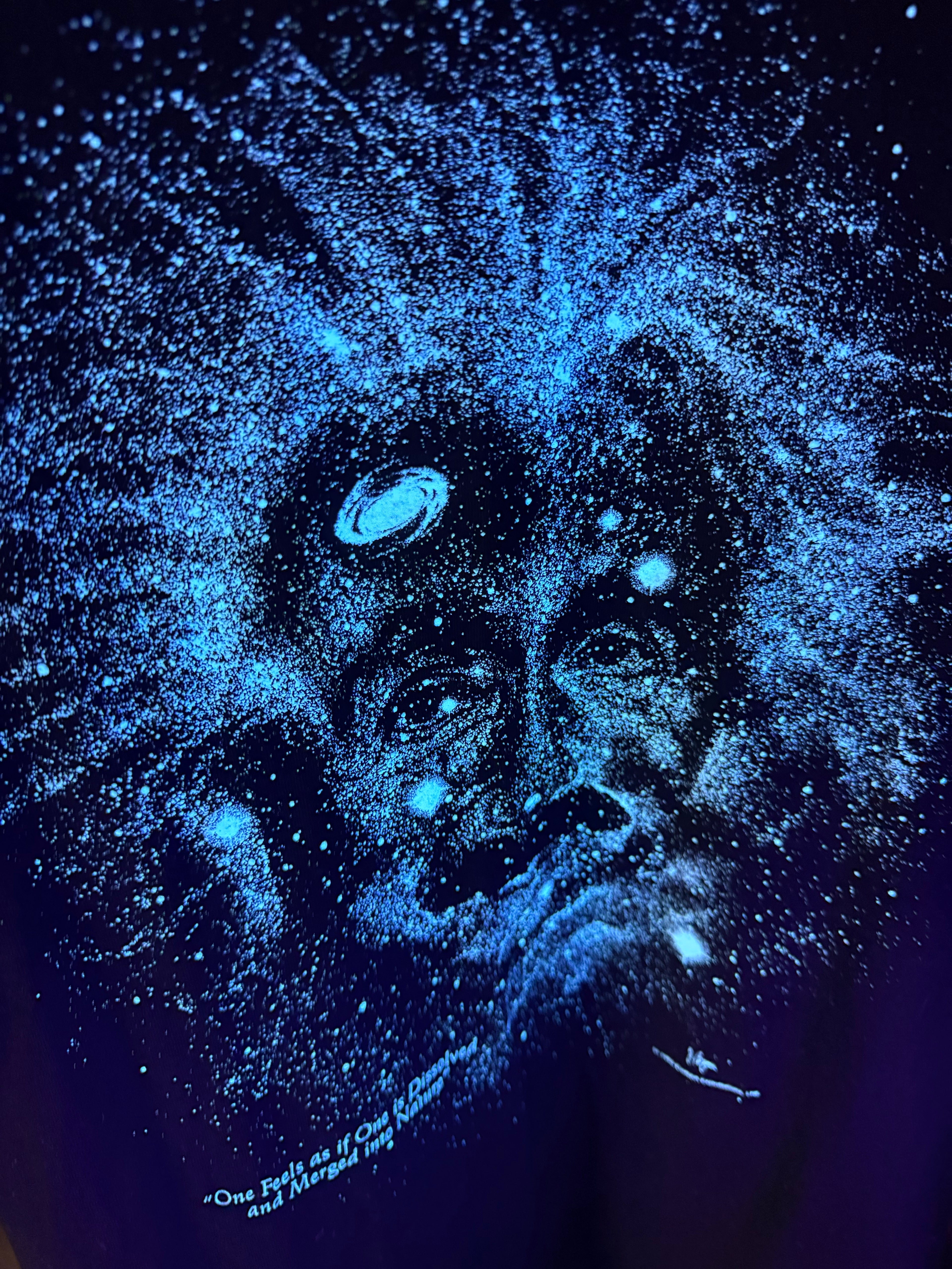 Vintage 1993 Cotton Expressions Albert Einstein Glow-in-the-Dark T-Shirt