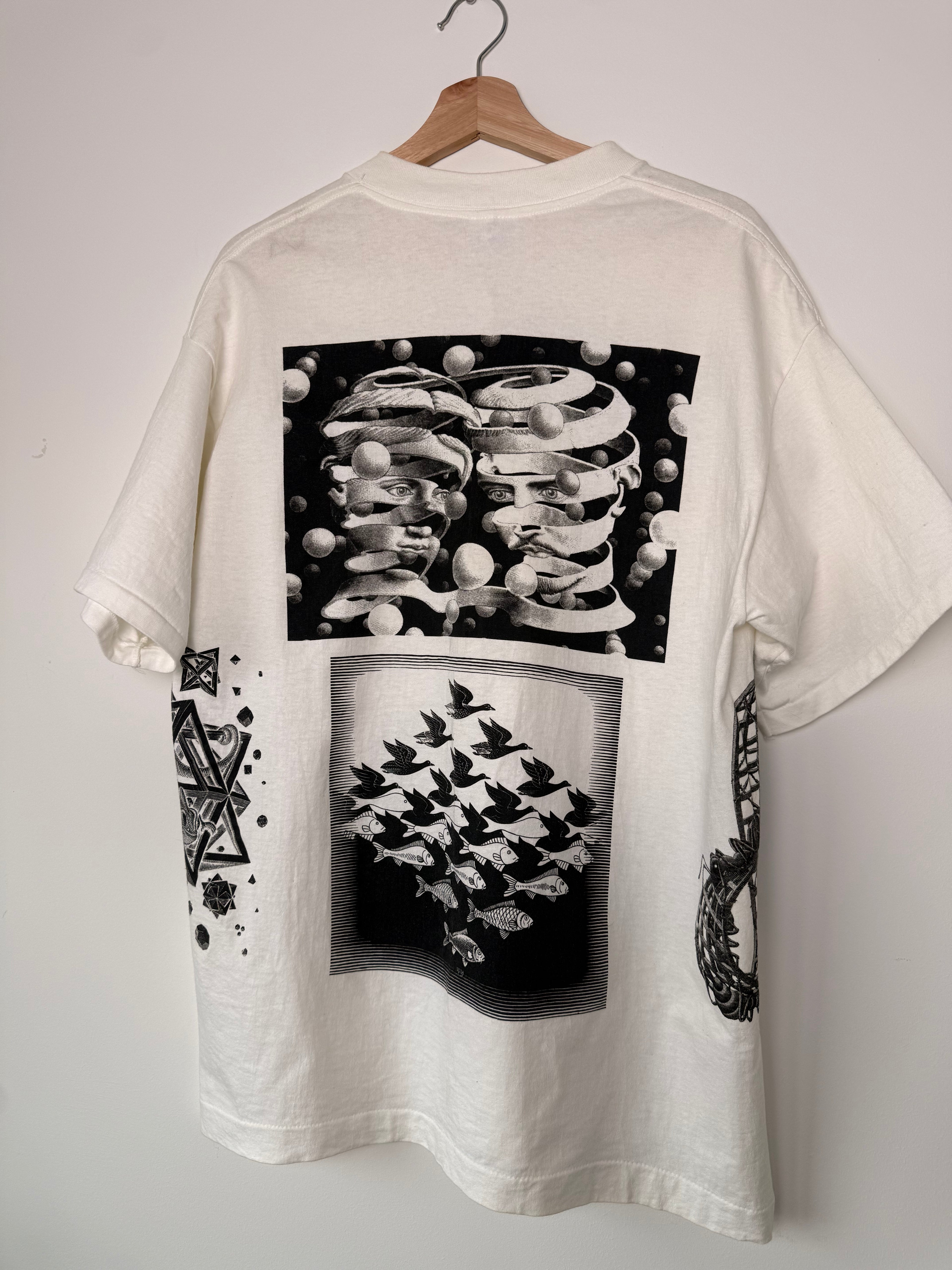 Vintage 1991 M.C. Escher All-Over Print T-Shirt